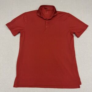 Sun Day Red Polo Shirt Mens Medium Red Tiger Woods Performance Golf Casual